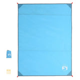 Vidaxl tappeto picnic con pioli 205x155 cm blu