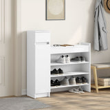 VidaXL shoe cabinet 100.5x28x100 cm Processed Wood White