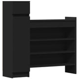 VidaXL shoe cabinet 100.5x28x100 cm Properted Wood Black