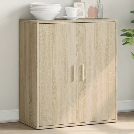 Vidaxl dressoir 60x31x70 cm bewerkt hout sonoma eikenkleurig