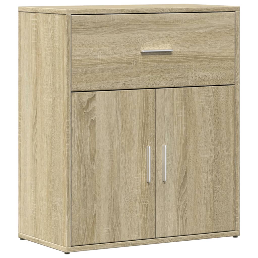 Vidaxl dressoir 60x31x70 cm bewerkt hout sonoma eikenkleurig