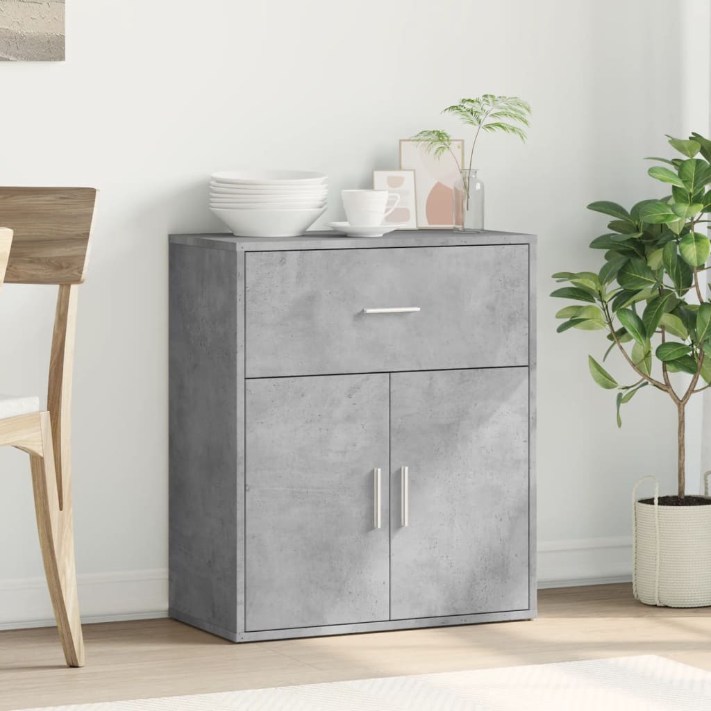 Vidaxl dressoir 60x31x70 cm bewerkt hout betongrijs