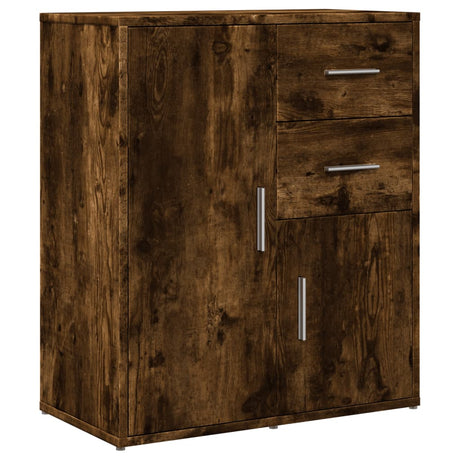 Vidaxl dressoir 60x31x70 cm bewerkt hout gerookt eikenkleurig