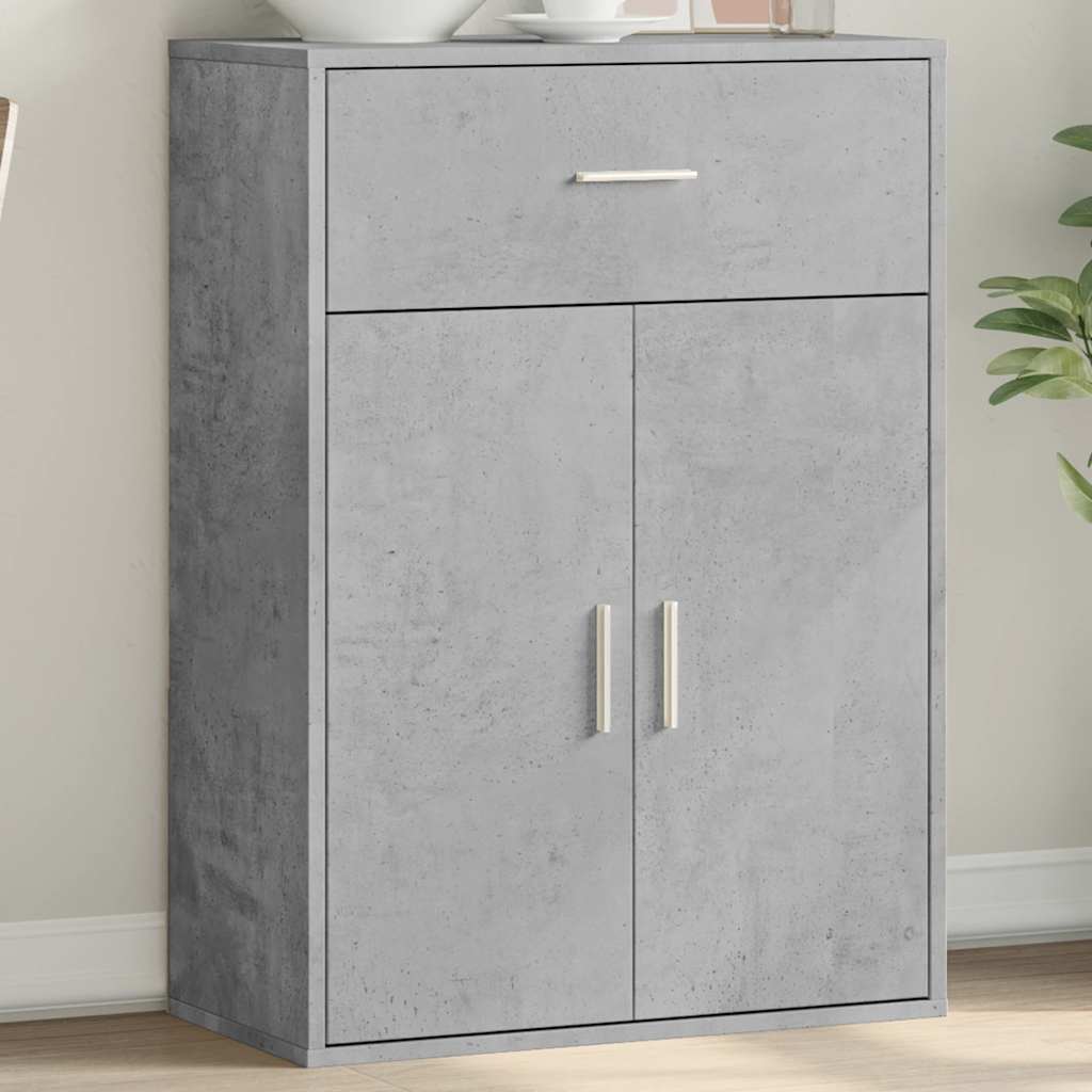 Vidaxl dressoir 60x30x84 cm bewerkt hout betongrijs