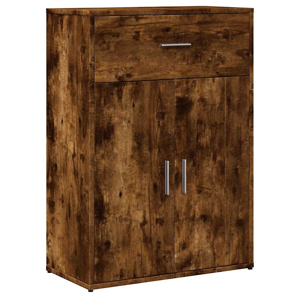 Vidaxl dressoir 60x30x84 cm bewerkt hout gerookt eikenkleurig