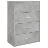 Vidaxl dressoir 60x31x84 cm bewerkt hout betongrijs