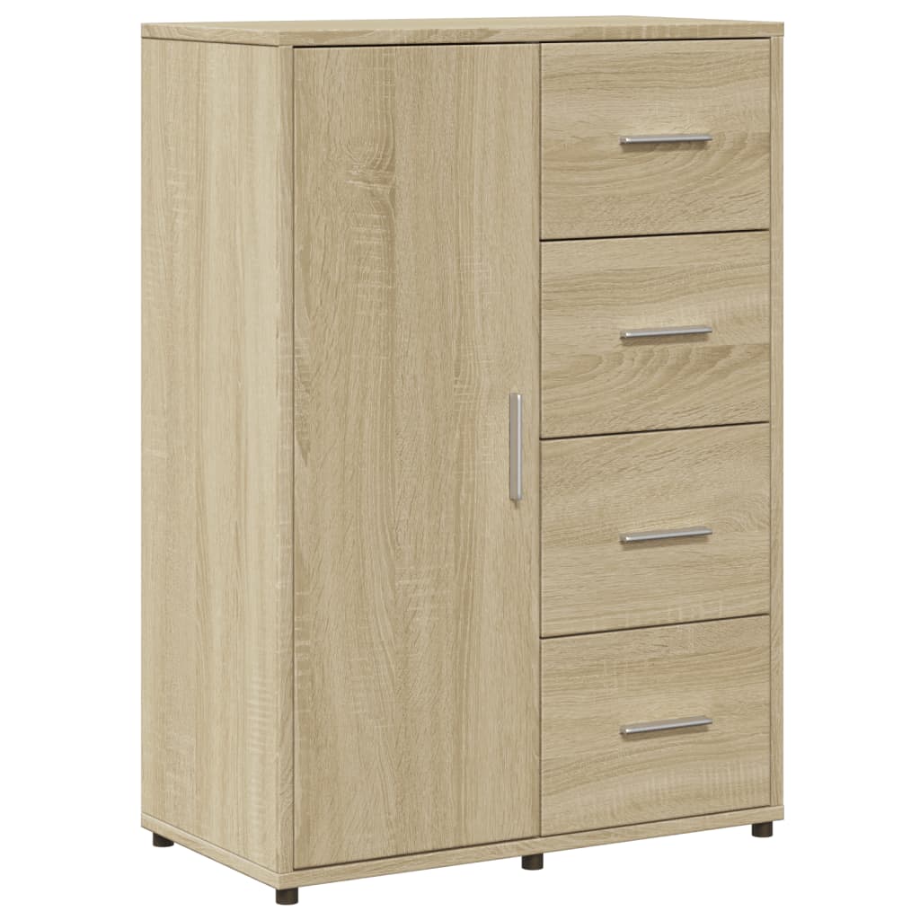 Vidaxl dressoir 60x31x84 cm bewerkt hout sonoma eikenkleurig