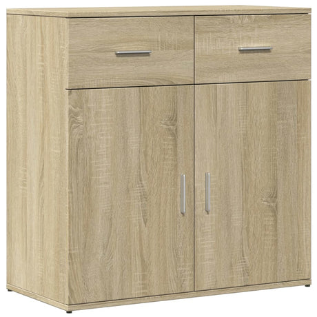 Vidaxl dressoir 79x38x80 cm bewerkt hout sonoma eikenkleurig
