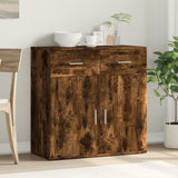 Vidaxl dressoir 79x38x80 cm bewerkt hout gerookt eikenkleurig