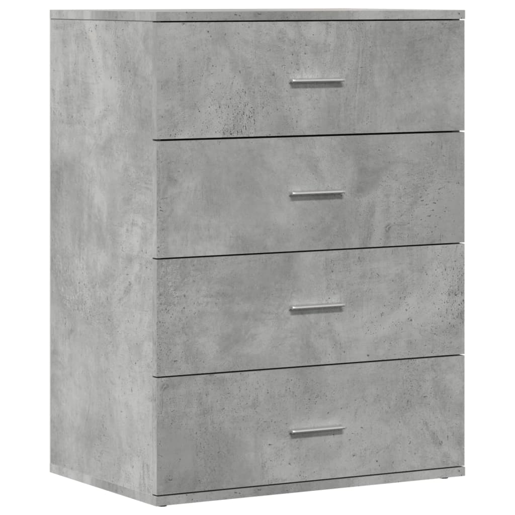 Vidaxl dressoir 60x39x80 cm bewerkt hout betongrijs