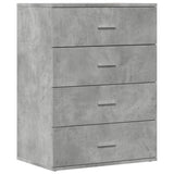 Vidaxl dressoir 60x39x80 cm bewerkt hout betongrijs