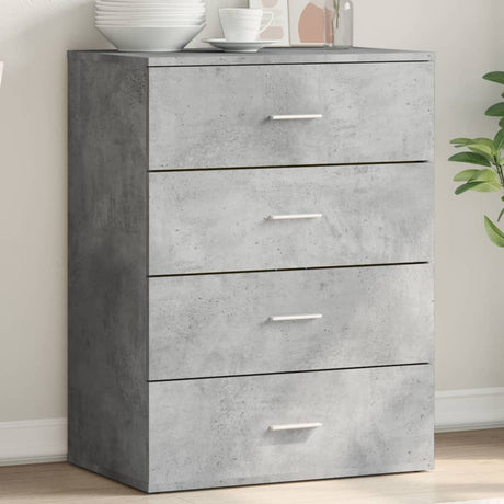 Vidaxl dressoir 60x39x80 cm bewerkt hout betongrijs