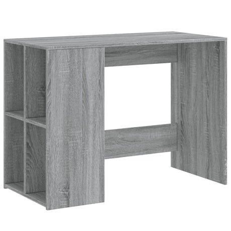 Vidaxl bureau 102x50x75 cm bewerkt hout grijs sonoma eikenkleurig