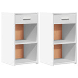 Vidaxl nachtkastjes 2 st 35x34x65 cm bewerkt hout wit