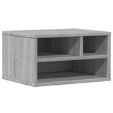 Caja de impresora Vidaxl 40x32x22.5 cm de madera propiedad de madera gris de roble