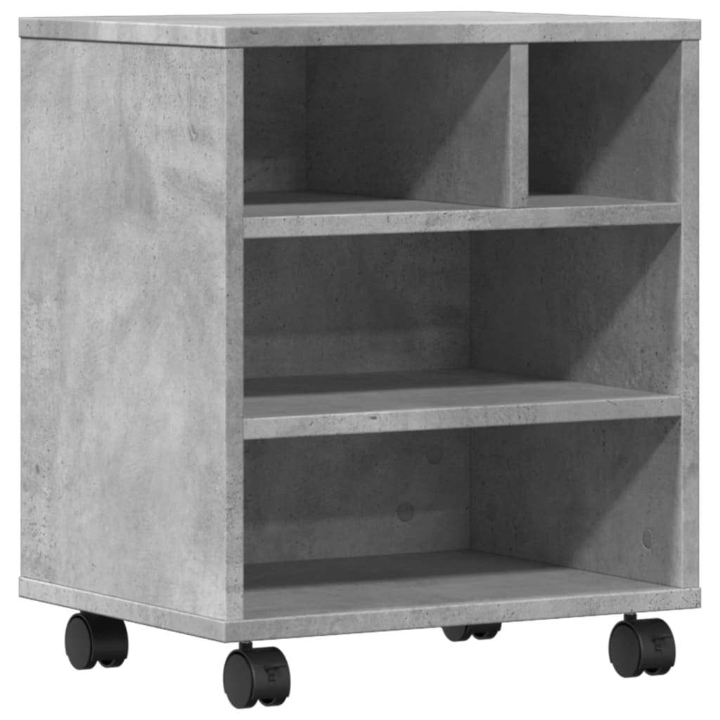 Caja de impresora Vidaxl con ruedas 41x32x48 cm Precio de concreto