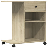 Vidaxl skriverboks med hjul 60x40x68,5 cm Sonoma Oak -farget