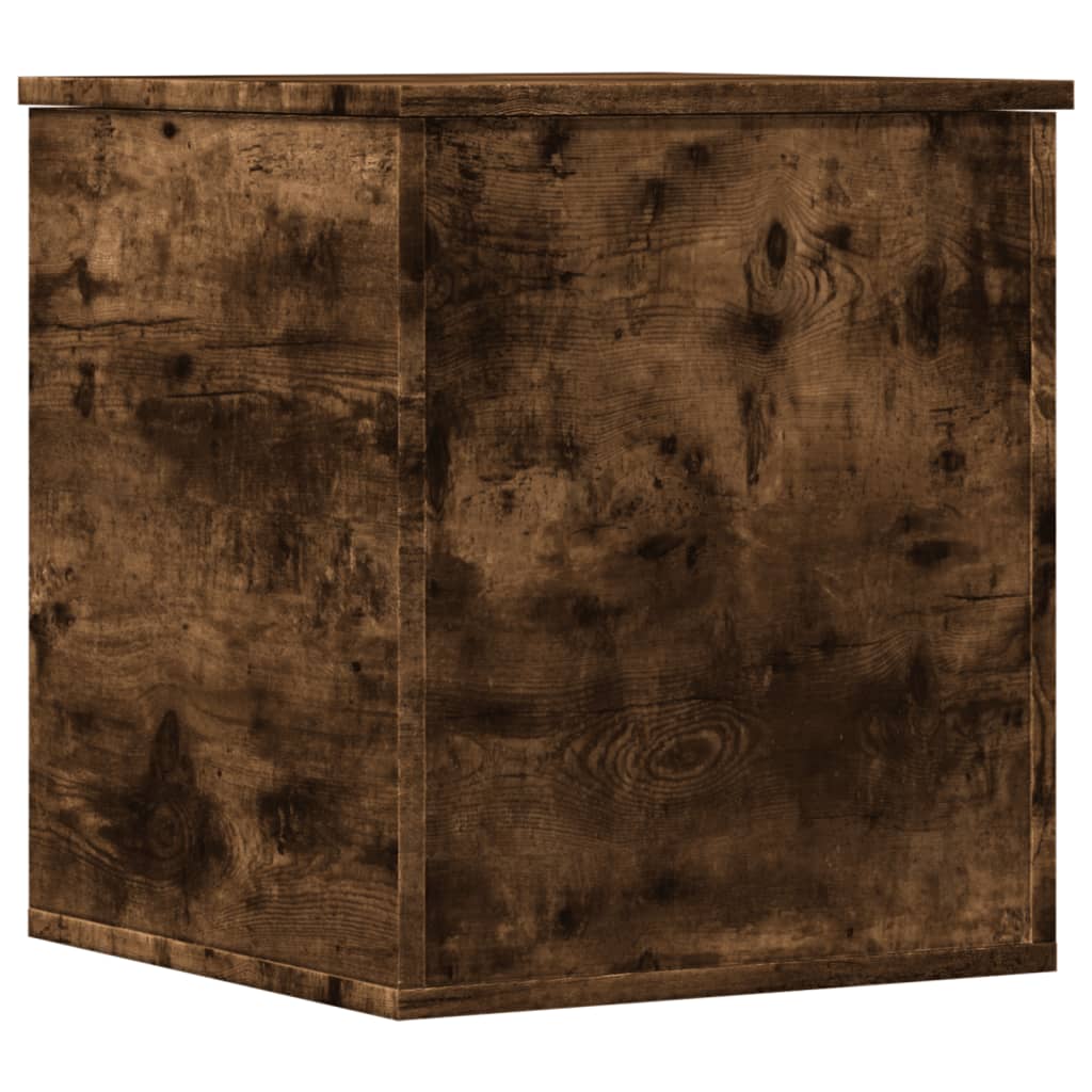 Vidaxl opbergbox 40x42x46 cm bewerkt hout gerookt eikenkleurig