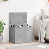 Vidaxl opbergbox 60x42x46 cm bewerkt hout betongrijs
