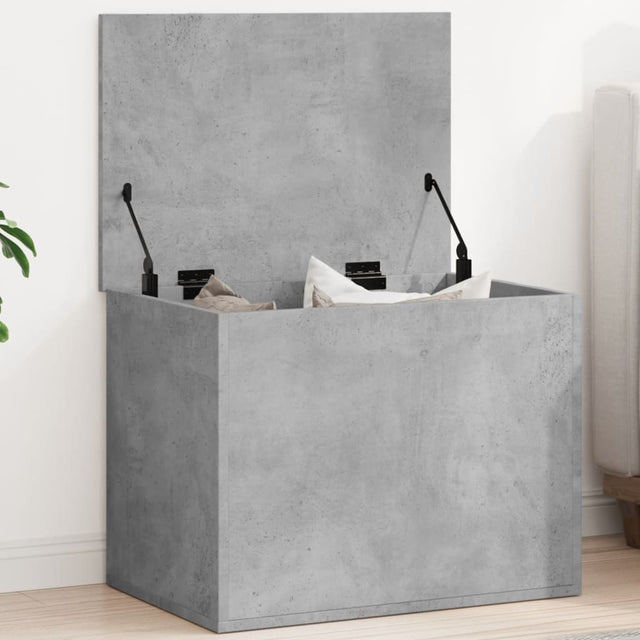Vidaxl opbergbox 60x42x46 cm bewerkt hout betongrijs