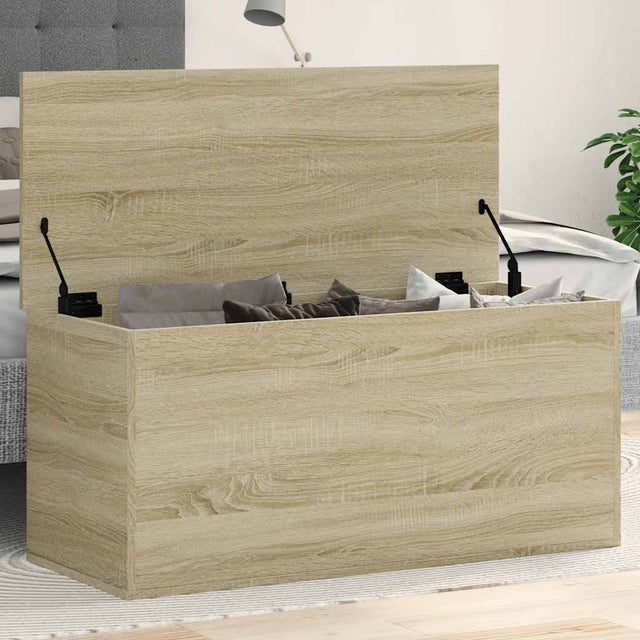 Vidaxl opbergbox 100x42x46 cm bewerkt hout sonoma eikenkleurig