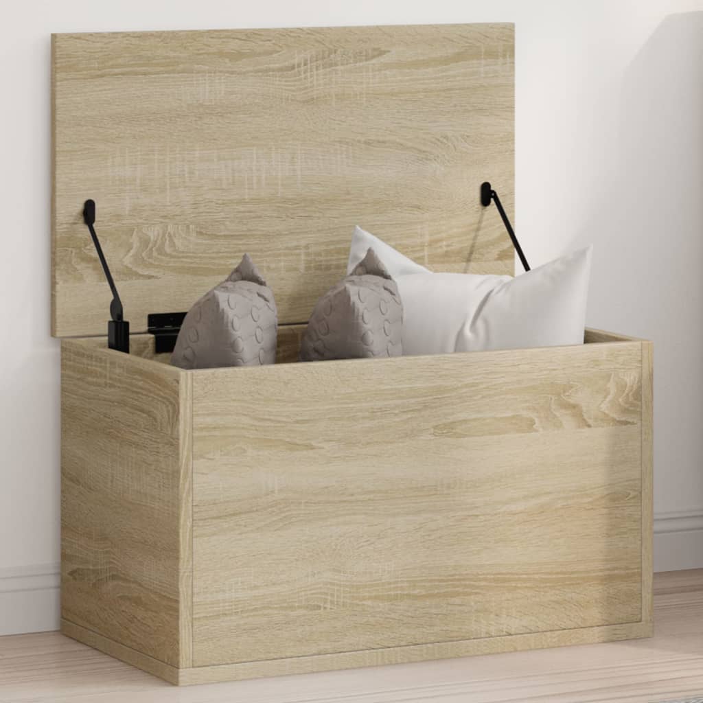 Vidaxl opbergbox 60x35x35 cm bewerkt hout sonoma eikenkleurig
