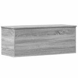 Vidaxl opbergbox 90x35x35 cm bewerkt hout grijs sonoma eikenkleurig