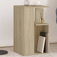 Vidaxl bijzettafel 35x35x60 cm bewerkt hout sonoma eikenkleurig