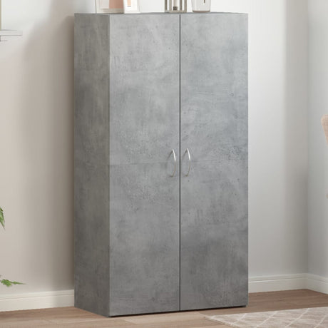 Vidaxl archiefkast 60x32x115 cm bewerkt hout betongrijs