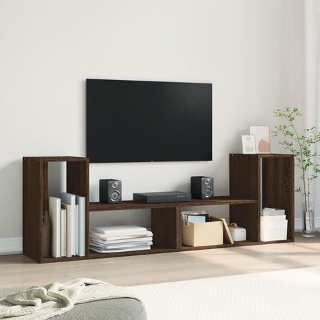 Vidaxl tv-meubelen 2 st 75x30x50 cm bewerkt hout bruin eikenkleurig