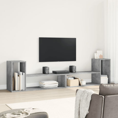 Vidaxl tv-meubelen 2 st 100x30x50 cm bewerkt hout betongrijs