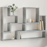 Vidaxl wandschap 96x12x64 cm bewerkt hout betongrijs