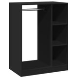 Vidaxl Garderobe 77x48x102 cm propertiertes Holzschwarz