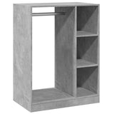 VIDAXL -Garderobe 77x48x102 cm verarbeitete Holzbetonglijs