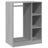 Vidaxl Garderobe 77x48x102 cm Praktiseret trægrå sonoma eg farvet