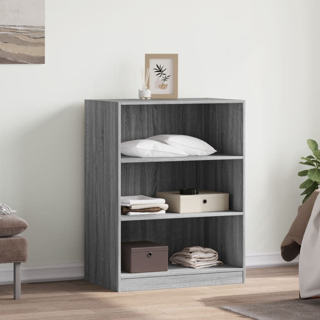 VidaXL Wardrobe 77x48x102 CM Practled Wood Gray Sonoma Oak colored