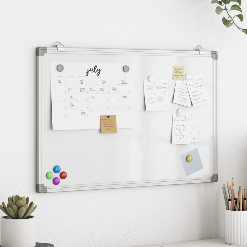 Vidaxl Whiteboard Magnetic 40x30x1.7 cm Aluminium