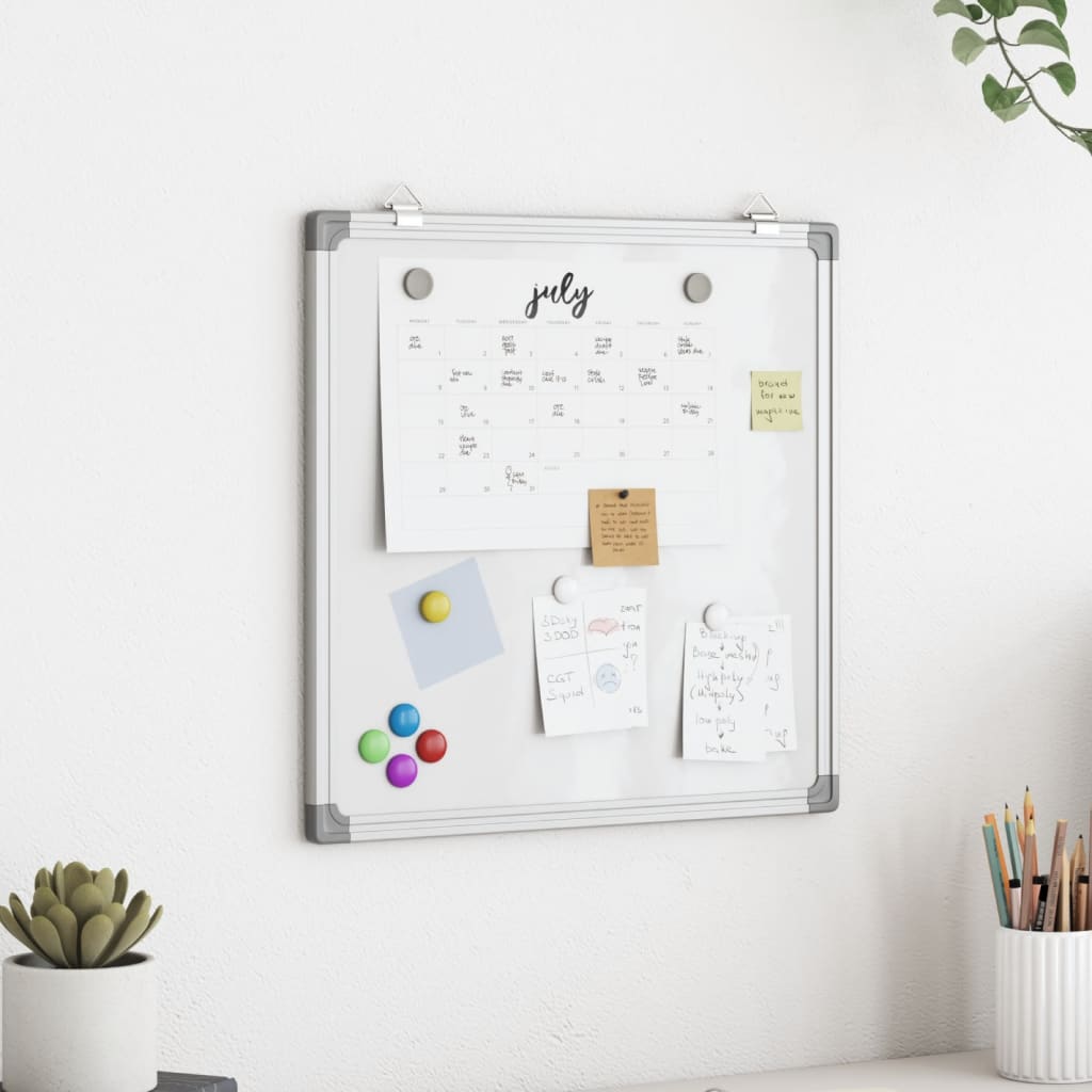 Vidaxl Whiteboard Magnetic 40x40x1.7 cm de aluminio