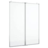 Vidaxl whiteboard magnetisch inklapbaar 80x100x1,7 cm aluminium