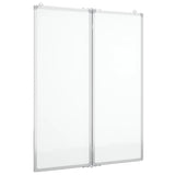 Vidaxl Whiteboard Magnetycznie składane 80x100x1,7 cm aluminium