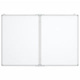 Vidaxl whiteboard magnetisch inklapbaar 100x80x1,7 cm aluminium