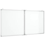 VIDAXL Whiteboard Magneticamente pieghevole 120x60x1.7 cm Aluminium