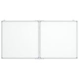 Vidaxl whiteboard magnetisk sammenfoldelig 120x60x1,7 cm aluminium