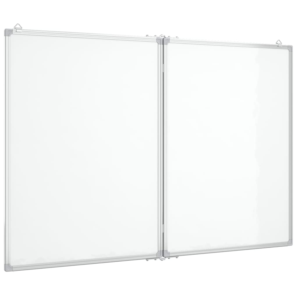 Vidaxl Whiteboard Magnetisk sammenfoldelig 120x80x1,7 cm aluminium