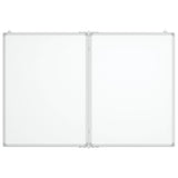 Vidaxl whiteboard magnetiskt vikbar 120x80x1,7 cm aluminium