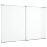 Vidaxl whiteboard magnetisch inklapbaar 120x100x1,7 cm aluminium