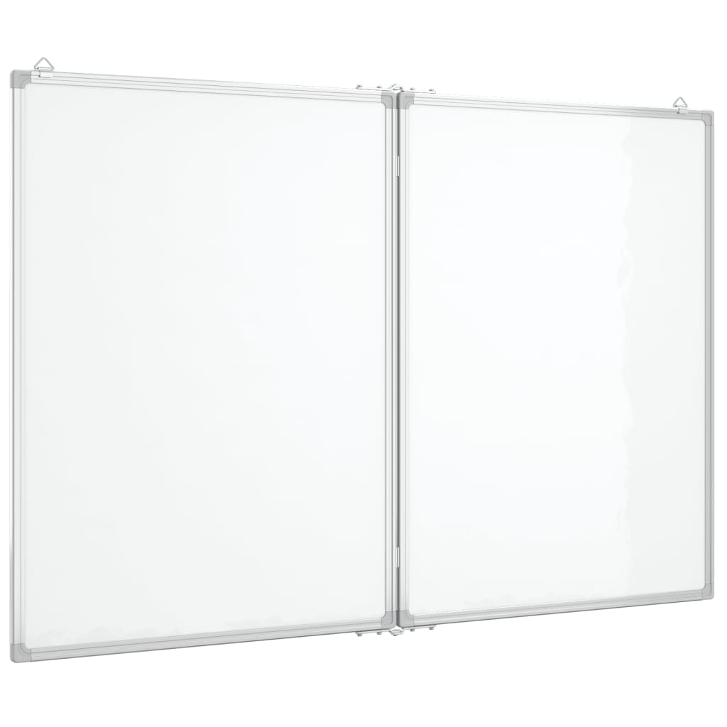 Vidaxl Whiteboard Magnetisk sammenfoldelig 120x100x1,7 cm aluminium