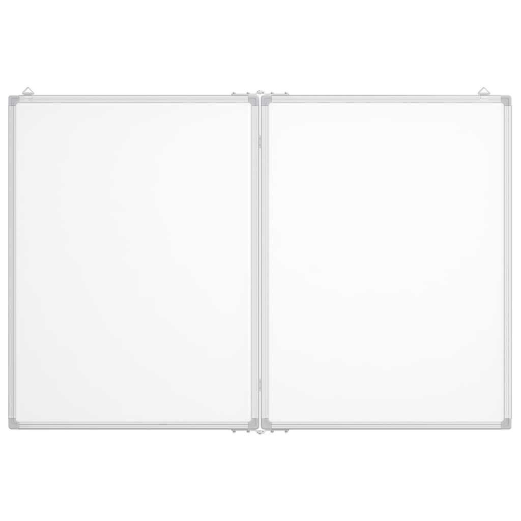 Vidaxl Whiteboard Magnetisk sammenfoldelig 120x100x1,7 cm aluminium