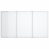 VIDAXL Whiteboard Magneticamente pieghevole 120x100x1,7 cm in alluminio