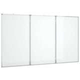 Vidaxl whiteboard magnetisch inklapbaar 150x100x1,7 cm aluminium